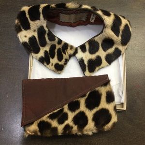 1940’s vintage real spotted fur collar